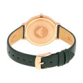 Emporio Armani Wrist Watch for Women / Wrist Watch For Girls Quartz Green Leather Strap Mother Of Pearl Dial 32mm Watch AR11150. 