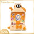 Enigma- Small Ball Catcher Machine Space Theme Ball Catcher Game for Kids Fun Hand-eye Coordination Toy for Boys Girls Perfect Gift for Toddlers Mini Arcade Game with Steering Wheel. 