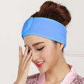 Headband accessories bath makeup hair wrap towelings headband salon spa face beauty washing tools adjustable elastic stretch Pack of 2. 