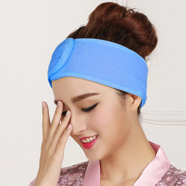 Headband%20accessories%20bath%20makeup%20hair%20wrap%20towelings%20headband%20salon%20spa%20face%20beauty%20washing%20tools%20adjustable%20elastic%20stretch%20Pack%20of%202%20-%20Image%206