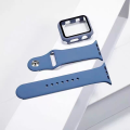 Case+Strap Apple Watch Strap Series S1 S2 S3 S4 S5 S6 SE Sport Band Bands Liquid Silicone iWatch Strap 38mm 40mm 42mm 44mm Band with Full Cover case. 