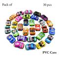 30 pcs Pack of pvc pull back cars toys for kids. 
