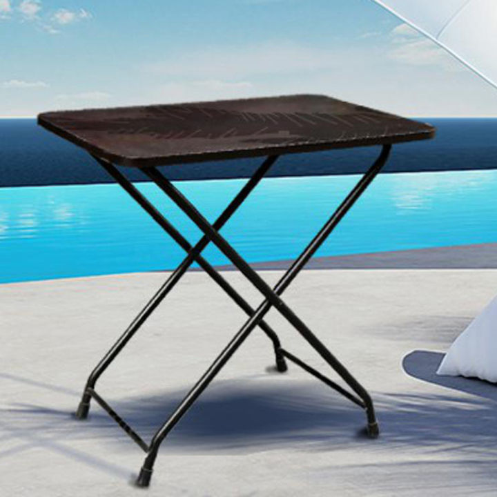 Folding Table Dining Table and Study Table Wooden Top metal Frame