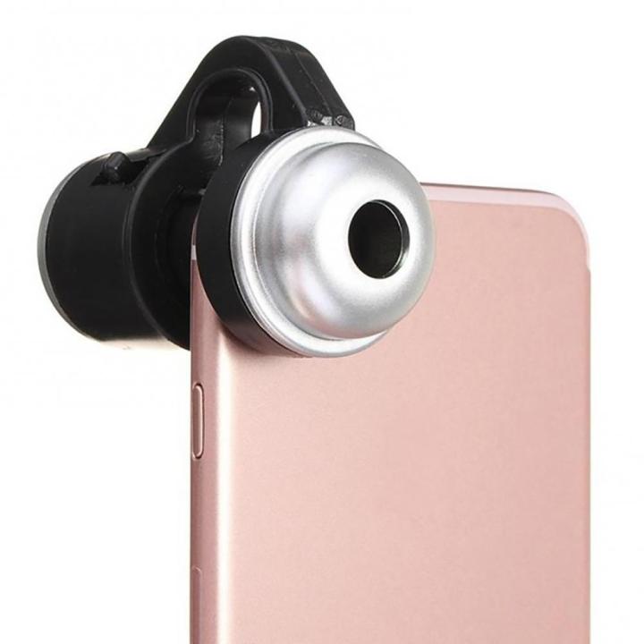 30X Magnify Universal Mobile Phone Lens for iPhone 11 Clip Microscope macro lens smartphone Magnifying Glass with LED Lights