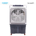Cherry Air Cooler CR-3200 , DC-12V 70% Energy Saver, Plus Fast Cool , 80 Liters , Auto Swing and Turbo Cooling Technology , 4 Way Movable , Ice Box Technology , 1 Year Warranty , Works Only DC Battery , Solar & DC 12V Power Supplies. 