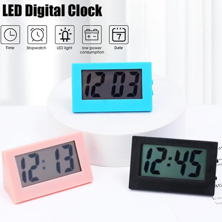 Mini LCD Digital Clock Portable Table Electronic Clock For Living Room