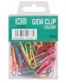 33mm x 80pcs Colored Plastic Gem Clip for Paper. 