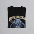 Mass Effect game Garrus vacarian tshirt black for men loose T shirt graphic men's tops short sleeve. 