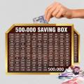 Umrah Saving Box - 1 Lakh Savings Challenge Wooden Money Box – Cash & Coin Bank with Lock, Savings Tracker & Counter –  Saving Box For Moblie and Bike and Umrah – Secure Cash Vault for Financial Goals". 