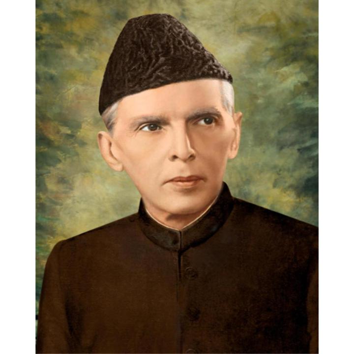 2 x 2.5 Feet - Quid E Azam Photo Potrait Poster School Office Decoration