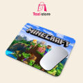 Minecraft Gaming Mouse Pad Premium  8" x 6.5  Thick Non-Slip Rubber Base, Smooth Cloth Surface for Precision Control - Tozistore. 