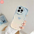 Macaron Candy Color Gradient Case for Infinix smart 5 6 7 6 plus infinix hot 9 8 hot 10 9 11 12 30 20 play 30i note 12 10 lite Wavy Edge Love Heart Cover. 