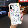 JIUMOO Case For OPPO A15 A15s A35 4G Case Cartoon Cinnamoroll Pattern Luxury Plating Phone Case Side Edge Pattern Shockproof Soft Shell Full Cover Camera Lens Protection Casing. 