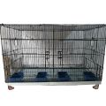 2 portion Folding cage Best Quality size 1.25ftby1.5by1.5 (if partition is removed size 2.5ftx1.5ftx1.5ft). 