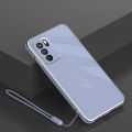 For OPPO A16 Cover with Wrist Strap Fashion Shiny Plating Square Bumper Girls Phone Case Soft TPU Silicone Shockproof Protective Back Cover. 