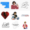 25pcs pack Conan Gray sticker pack including superache sunset season kid Krow pop music artist aesthetic ideal for journals. 