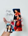 Happy Birth Day Custom Design on Clear Acrylic Card With Photo and text. 