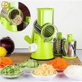 Manual Vegetable Cutter Slicer Round ,Grater,3 in1 Slicer,kadokash, Table top Drum grater Chopper Blades Multifunctional Kitchen Gadgets Cutting Machine.. 