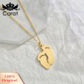 Carat Pendant Necklace Lovely Exquisite Bright Luster Feet Necklace. 