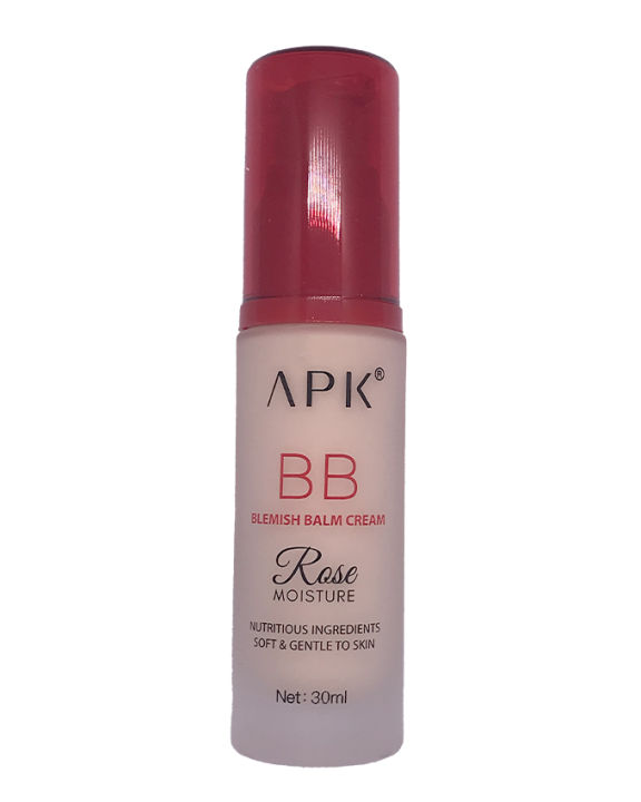 APK BB Blemish Balm Cream: Rose Moisturizing, Nutritious, Soft & Gentle to Skin - 30ml
