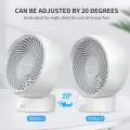 SmartDevil New USB Desk Fan, Small Personal Desktop Table Fan with Strong Wind, Quiet Operation Portable Mini Fan for Home Office Bedroom Table and Desktop (White) uk import. 