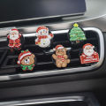 Xmas Theme Car Air Freshener 6pcs Christmas Car Air Freshener Long Lasting Fragrance Clip Type Aromatherapy Diffuser for Automotive Air Vent Odor Removal Car Accessories. 