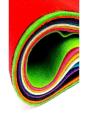 10 Felt Fabric Sheets In 10 Different Colors Pack of 10 - A4 Size Plain Felt Fabric Sheets. 