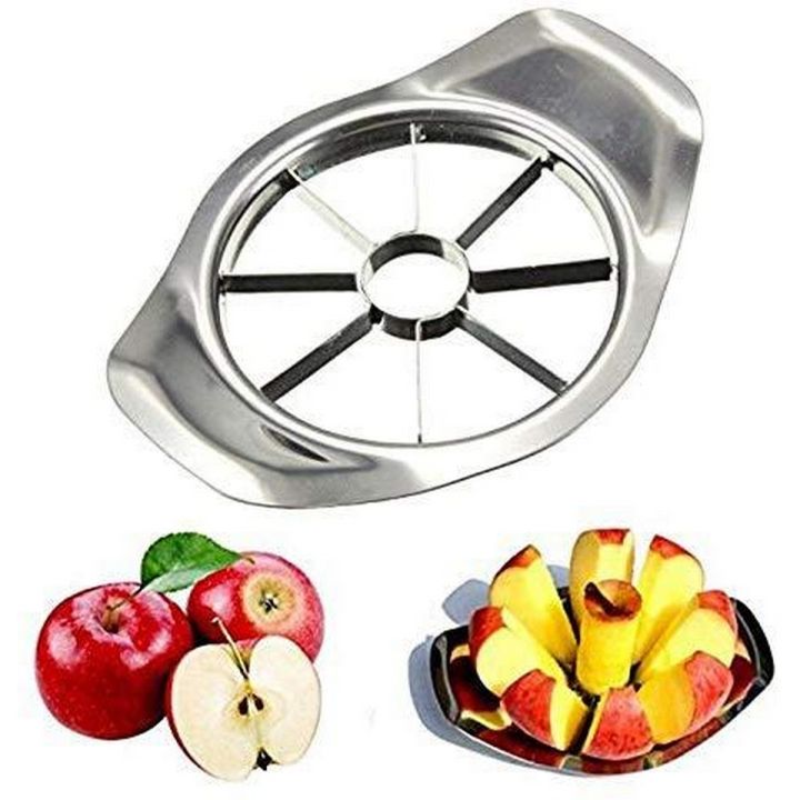 01 Pcs Kitchen Gadgets Stainless Steel Apple Cutter Slicer Vegetable Fruit Tools Kitchen Accessories Apple Easy Cut Slicer Cutter