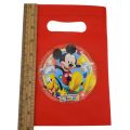 MICKEY MOUSE THEME GOODY BAGS - PACK OF 10 GOODY BAGS - MICKEY MOUSE FABRIC MATERIAL GOODY BAGS. 
