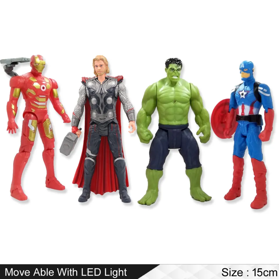 Pcs Set Marvel Avengers Superhero Action Figures Toys For Kids