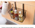 Hanging Cabinet Storage Basket, Door Organizer, Over Door Kitchen Cabinet Storage Basket Rack Holder Hanging Organizer. 