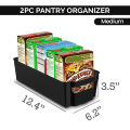 Fast Forward Fridge Organizer  (Pack of 2)  Refrigerator Organizer Bins for Freezers, Countertops, and Cabinets | Pantry Organization in Small, Medium & Large Sizes. 