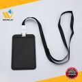 Pack of 30: WBM Badge Holder Set, Transparent Cover Suitable for All Kind of ID Cards, Moisture and Scratch Protection Card Holder - Black. 