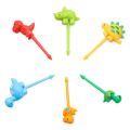 6pcs/10pcs Toddler Plasic Tableware Animal Farm Dinosaur Cute Mini Toothpicks Kids Food Picks Bento Crockery Children Fruit Forks. 