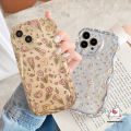 Transparent 3D Wavy Curved Edge Phone Case Compatible For Infinix Hot 11 20 10 12 9 8 30i 30 Play Hot 10Lite 9 8 Smart 5 6Plus 7 6 Note 12 G96 Fresh Flowers Soft Tpu Flower Back Cover. 