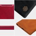 Nillkin for Samsung Galaxy Note 10 Plus Flip Case, Qin Leather Case Flip PU Leather PC Back Cover with Card Slot Phone Bags for Samsung Note 10 +. 