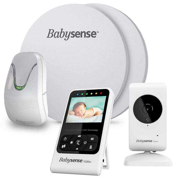 Babysense Video & Baby Movement Monitor - Bundle Pack - Video Baby Monitor V24R with Babysense 7 Under-The-Mattress Baby Movement Monitor - 2 in 1