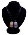 Pack of 2 - Silver & Metallic Caps Pendant For Unisex. 