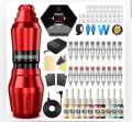 Wormhole Tattoo Gun Kit Cartridge for Beginners Rotary Tattoo Machine Kit Tattoo Pen Kit Tattoo Supplies. 