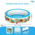 6.5 Ft Bestway Inflatable Cartoon Characters Pool 3 Ring Swimming Pool For Kids Summer Season Pools Party With Inflatable Pool, Family Fun Indoor & Outdoor Kids Water Games Swim Play Bath Pool & Enjoy Summers Swimming Pool For Toddler & Kids Code: 51122. 
