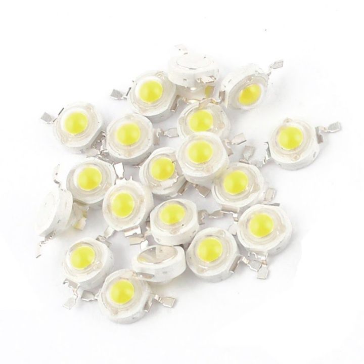 3.7 V LED Light  High Power 2 Pin 3W White LED Bead Emitters 170-190Lm 6000K
