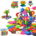 72 Pcs - Colorful Snowflake Building Blocks - Brain and Educational Toys for kids and Boys. 
