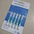 Interdental Brush with Travel Cap Blue 0.7 mm, Pack of 5 Pieces | Easy cleaning between teeth | Oral Hygiene Dental care. 