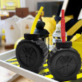 Race Car Cups with Straws Plastic Traffic Cone Cups Tire Cups with Straws for Yellow Trophy Cups Construction Party Supplies fo. 