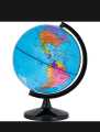 AR World Globe Earth Teaching Geography Map Home Office School Table Map Small size(10cm). 