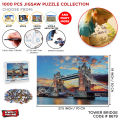 1000 PCS Jigsaw Puzzles, Educational Intellectual Decompressing Fun Game for Kids Adults, Puzzles 1000 Pcs Fun and Challenging Family Game + Wall Poster (World Architecture Egypt Gizeh Pyramid Space Traveler Venice House Turkish Air Balloons Time Square). 