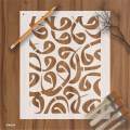 letter waw arabic calligraphy islamic reusable stencil for canvas and wall painting id 4254. 