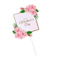Happy Mothers Day Cake Topper Cake Decoration for Mom Moher Gift Card PVC Mother's Day Birthday Cake Topper Decoration Set. 