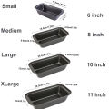 Nonstick Bread Loaf Pan Cake Bread Mold Bakeware Gray Fruit Cake pan Single Cake Baking Tool - Bread Loaf Baking Pan Non-Stick Bread Toast Mold Bread & Loaf Pans Cake Baking Mold  Rectangle All Sizes. 