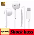 Handfree – Type c Handfree – Earphones – Android Handsfree - Stereo Sound Bass – Type c Handsfree With Mic – Original Handfree – Noise Cancellation - High Quality Earphones – White Handfree – Hi Power. 